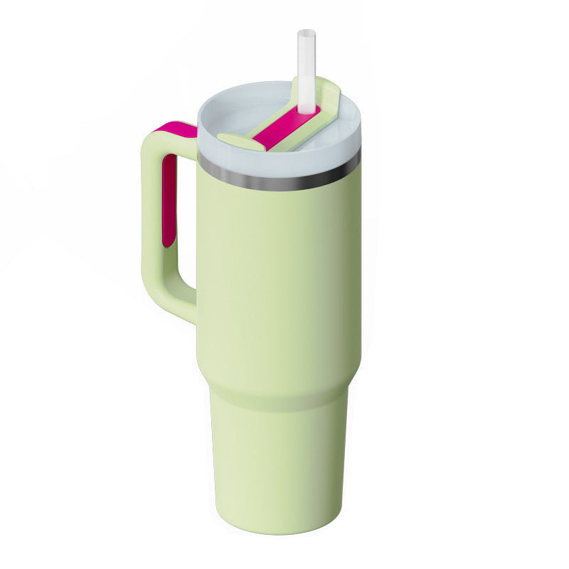 40 oz tumbler with insulated straw handle