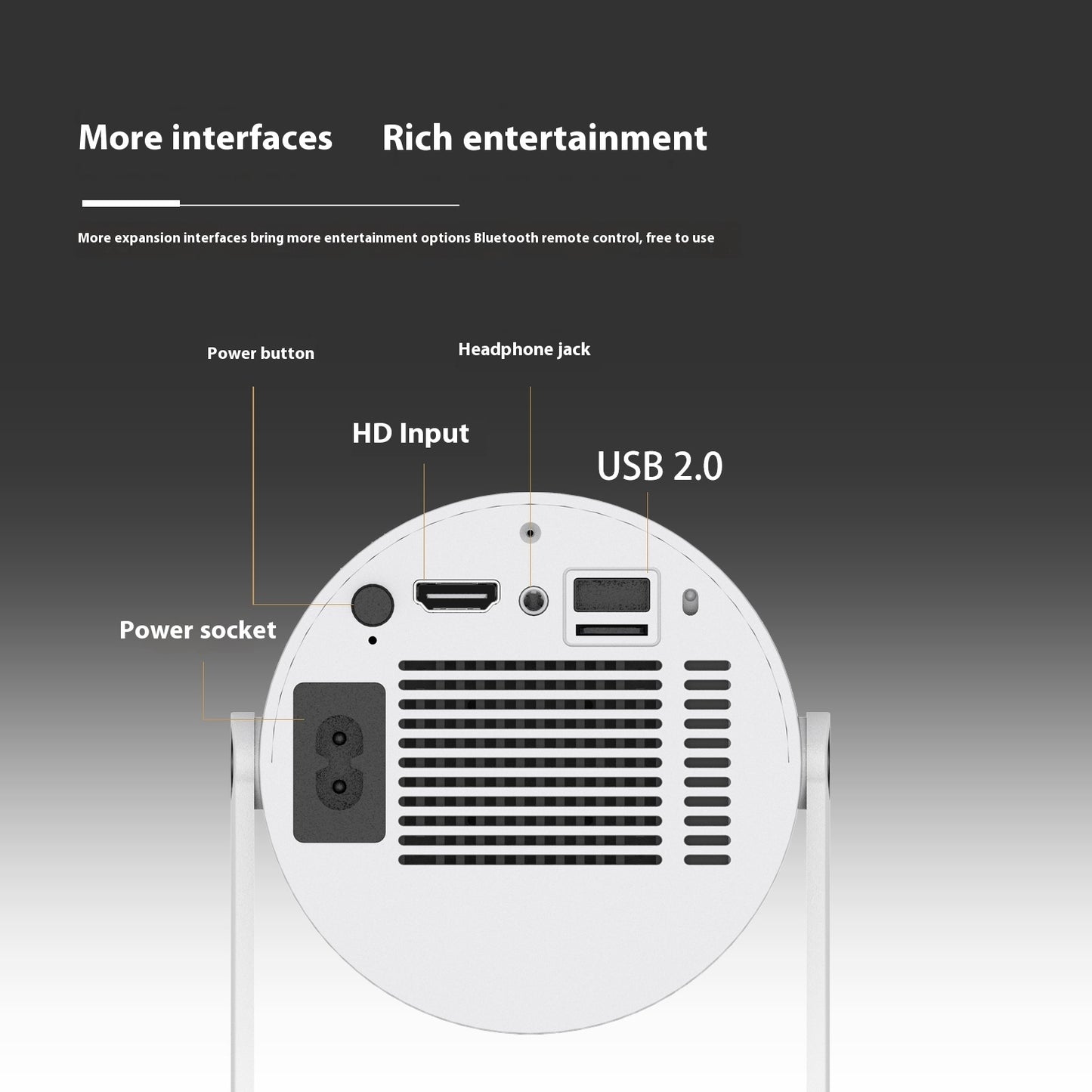 Small straight projector for home use