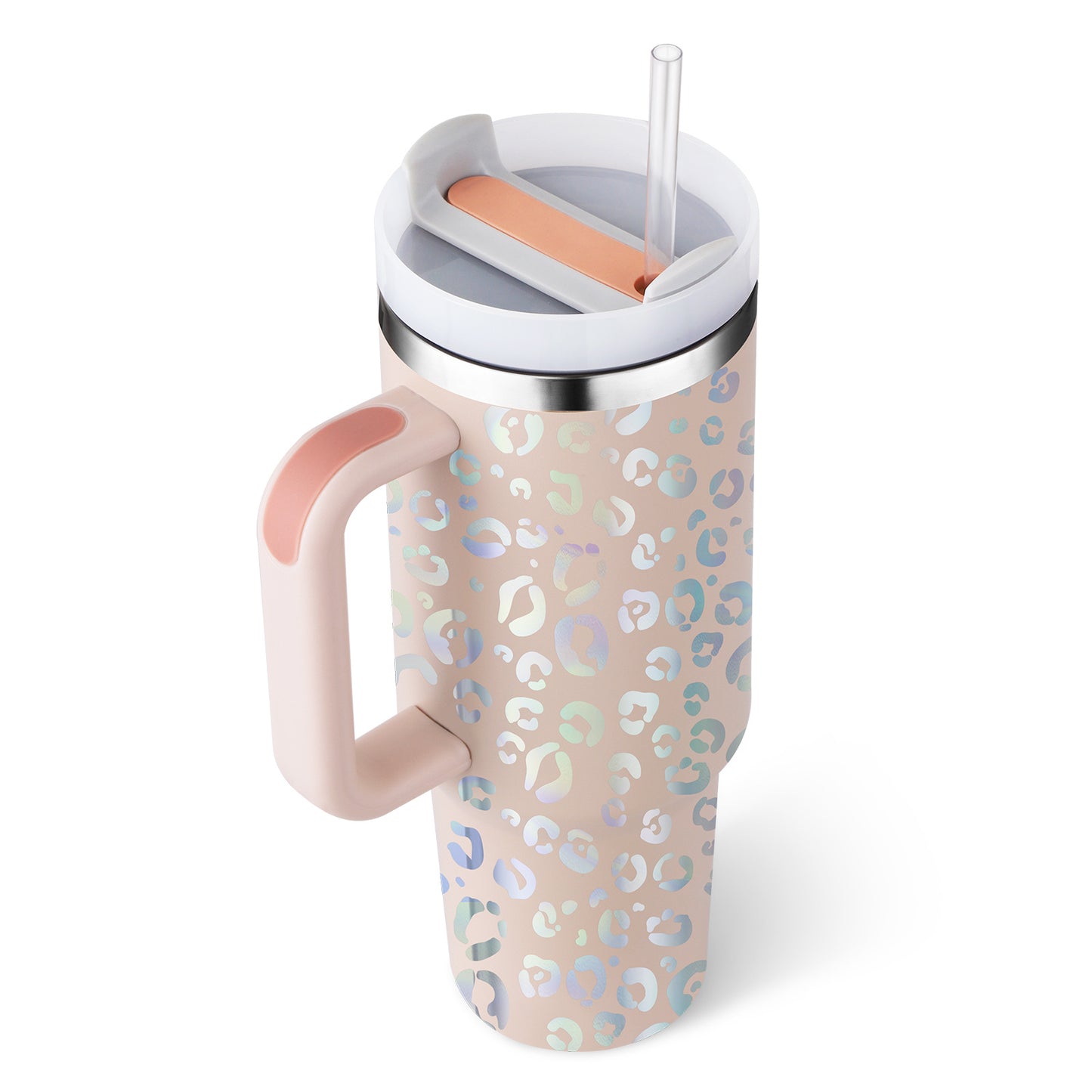 40 oz tumbler with insulated straw handle