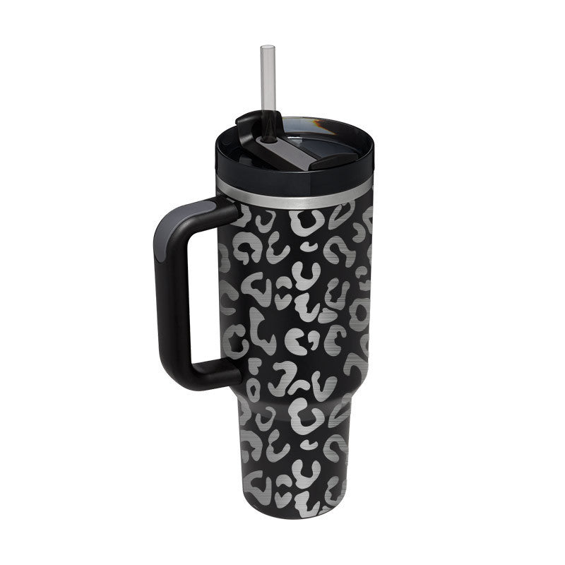 40 oz tumbler with insulated straw handle