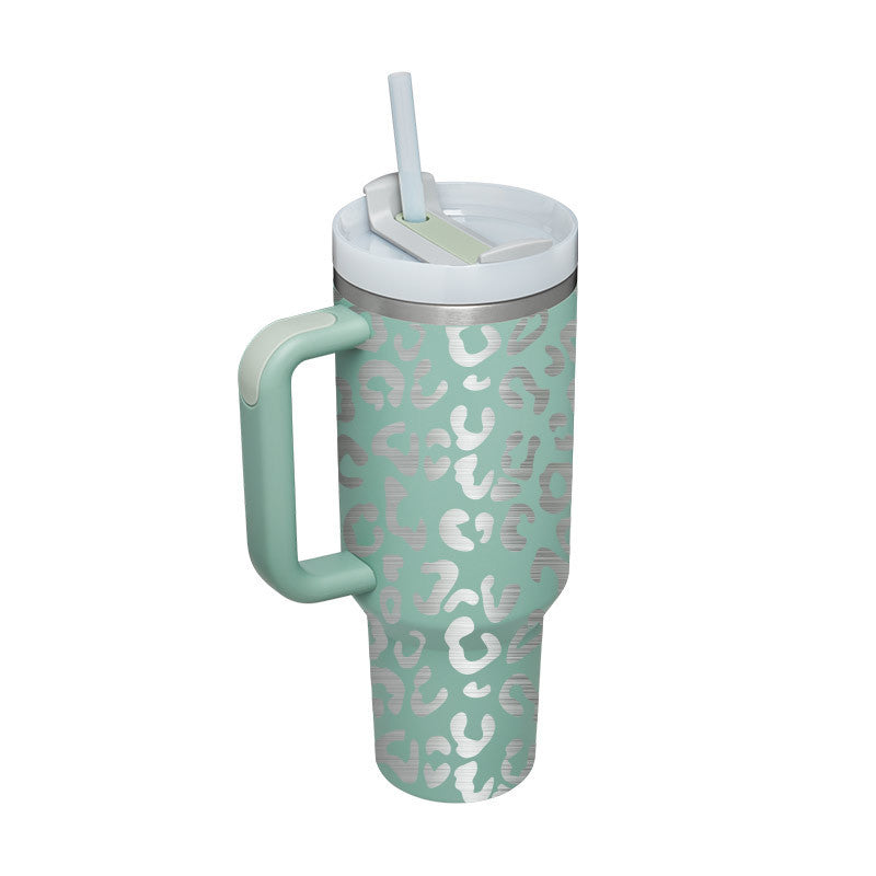 40 oz tumbler with insulated straw handle