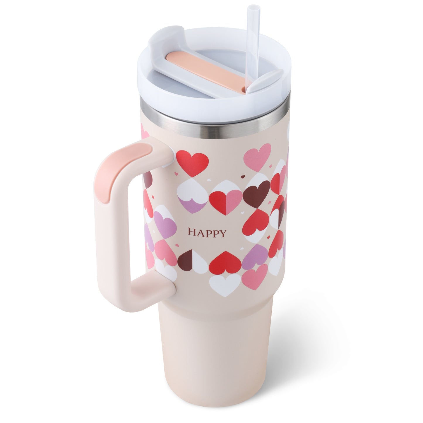 40 oz tumbler with insulated straw handle