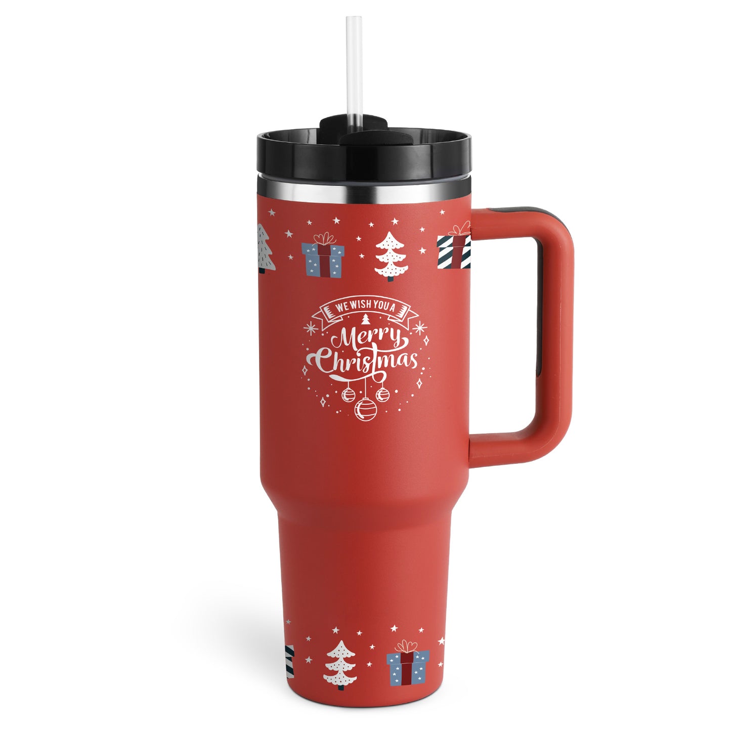 40 oz tumbler with insulated straw handle