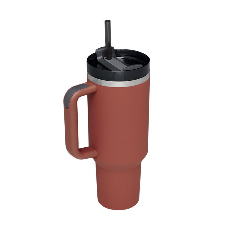 40 oz tumbler with insulated straw handle