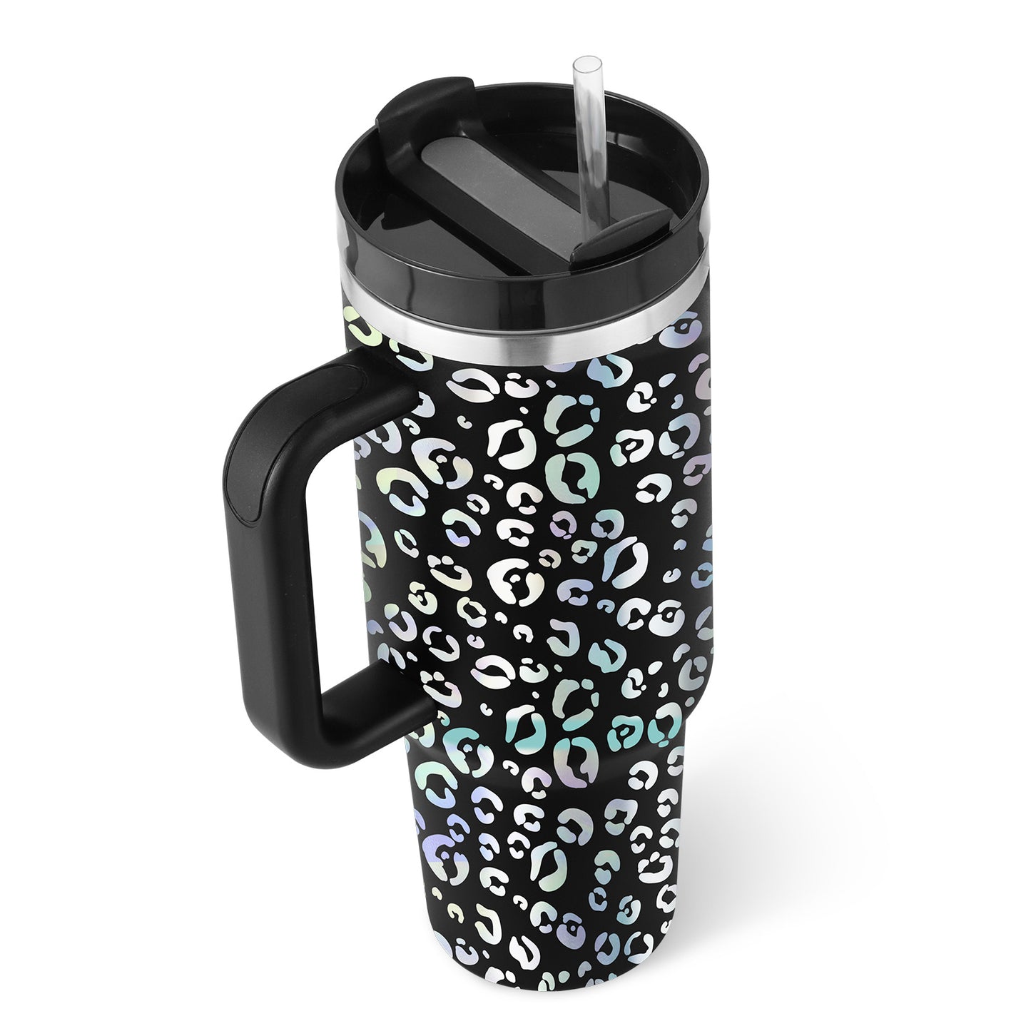 40 oz tumbler with insulated straw handle