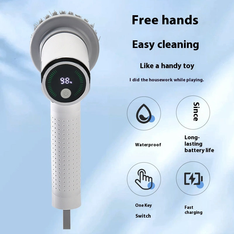 Brosse de nettoyage électrique multifonctionnelle à écran intelligent