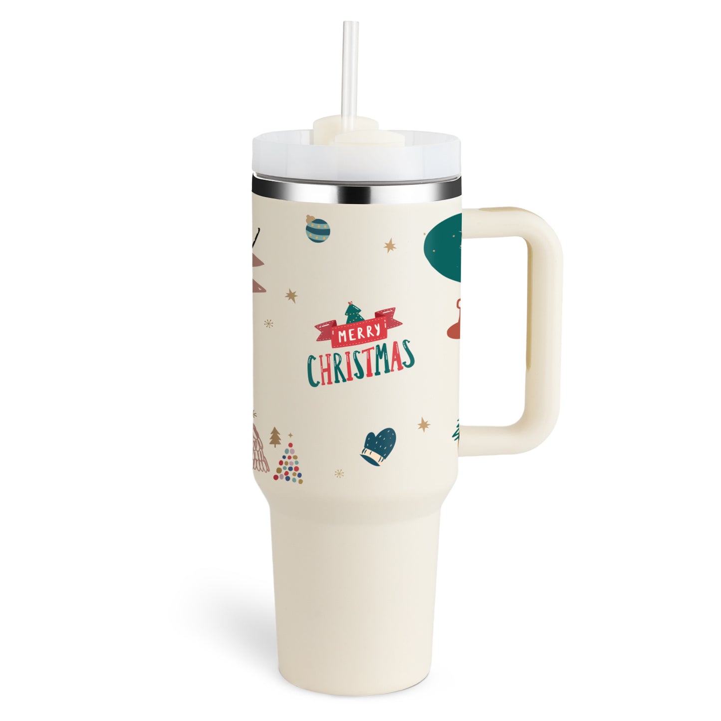 40 oz tumbler with insulated straw handle