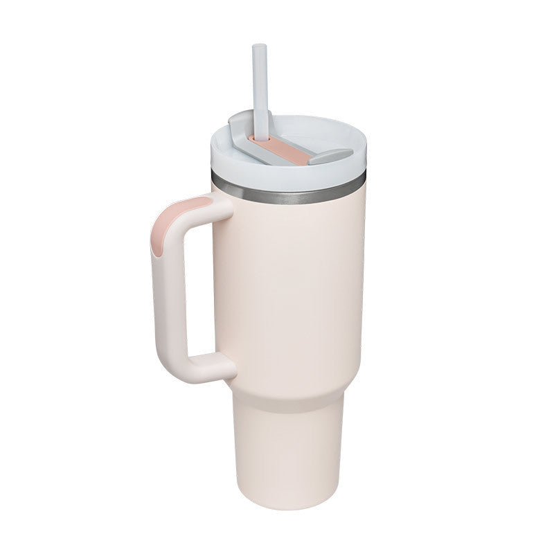 40 oz tumbler with insulated straw handle