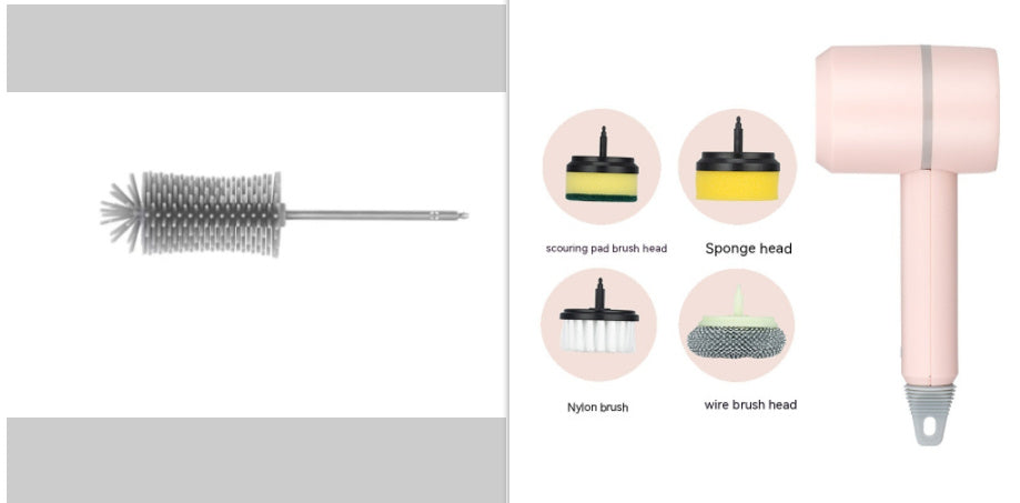 USB Rechargeable Cordless Automatic Dishwashing Brush