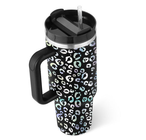 40 oz tumbler with insulated straw handle