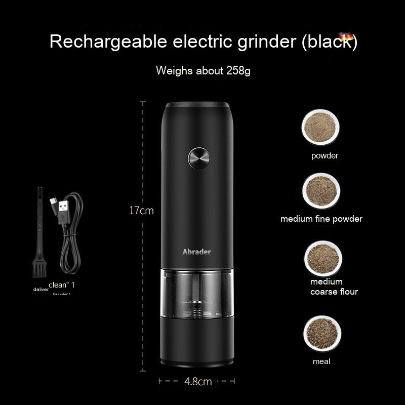 Rechargeable Electric Salt and Pepper Mill Set