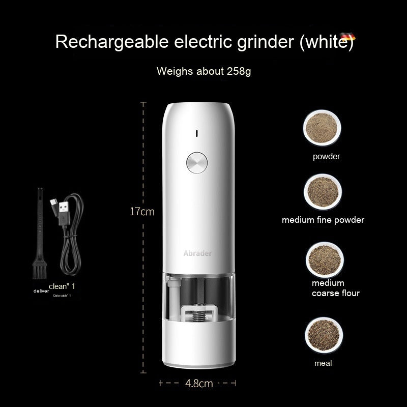 Rechargeable Electric Salt and Pepper Mill Set