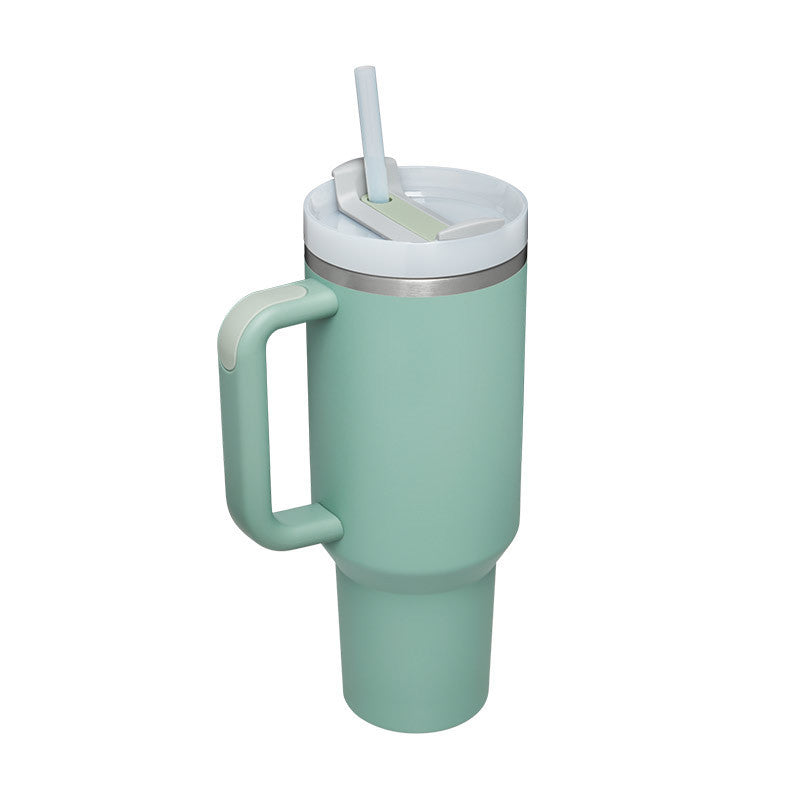 40 oz tumbler with insulated straw handle