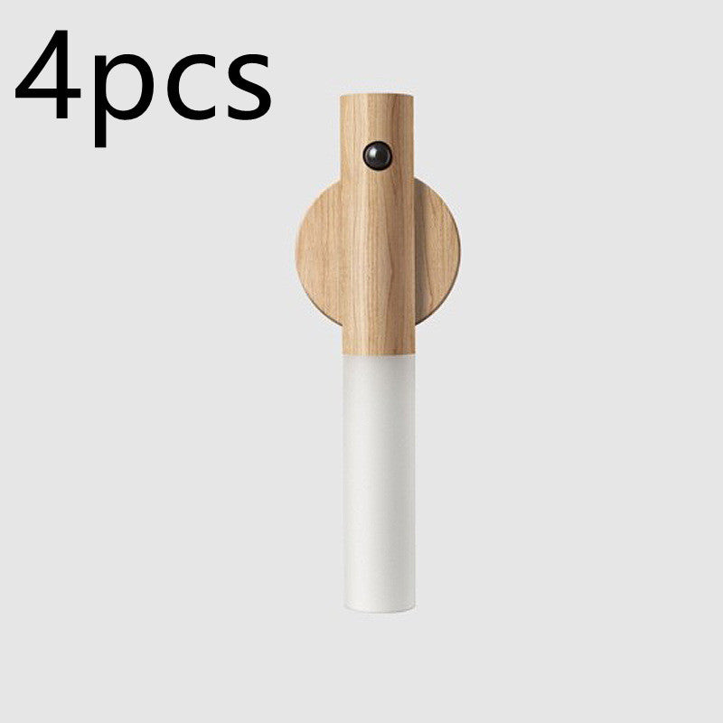 Wireless Wooden Magnetic USB LED Lamp