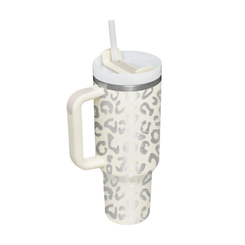 40 oz tumbler with insulated straw handle