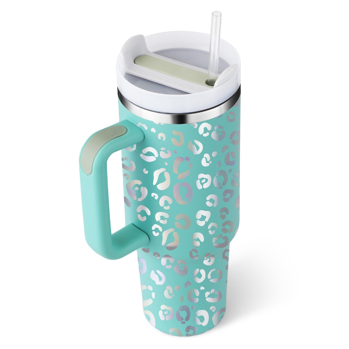 40 oz tumbler with insulated straw handle