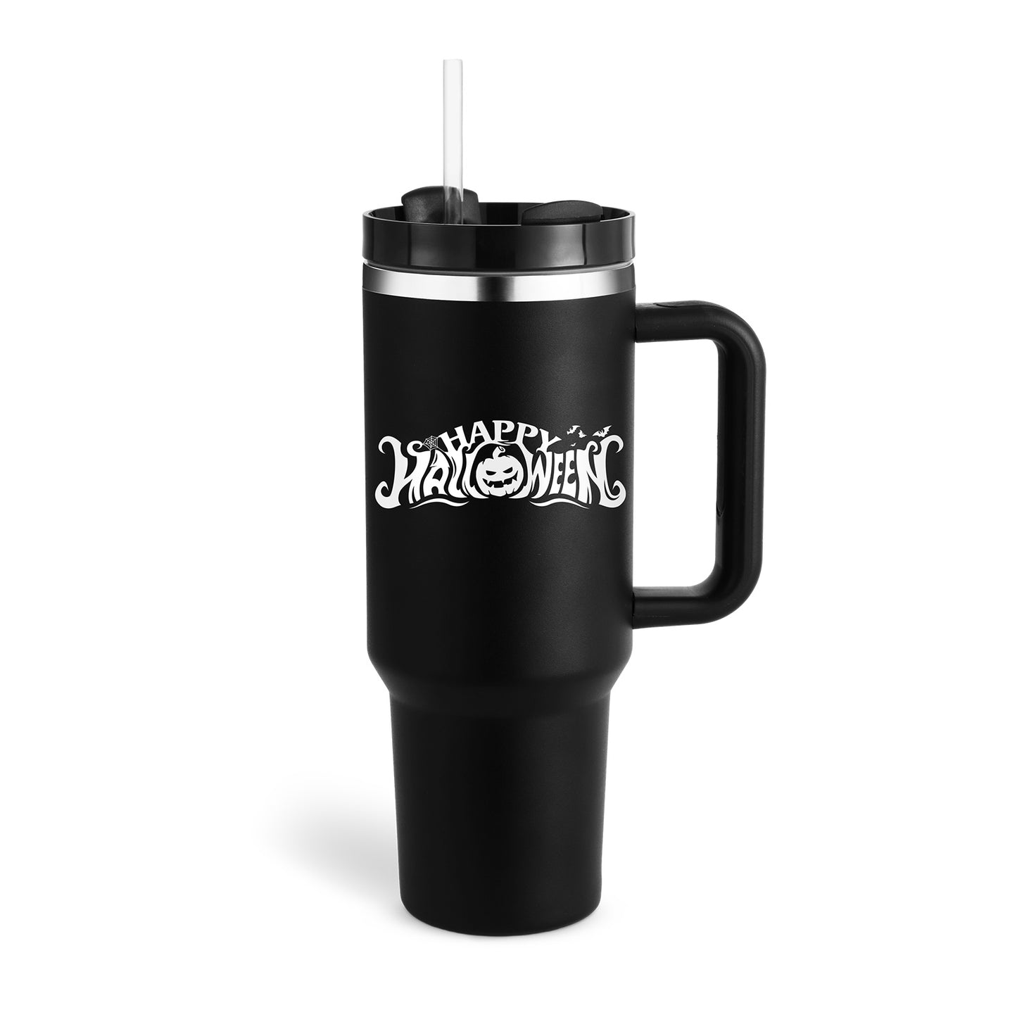 40 oz tumbler with insulated straw handle