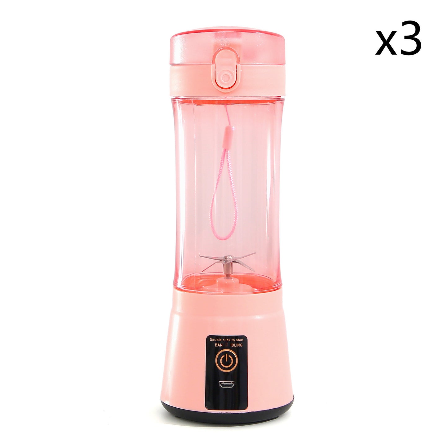 Portable Electric Fruit Juicer Cordless USB Rechargeable