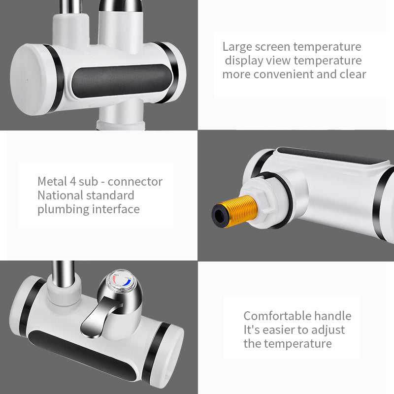 Robinet de chauffage électrique de cuisine avec affichage de la température