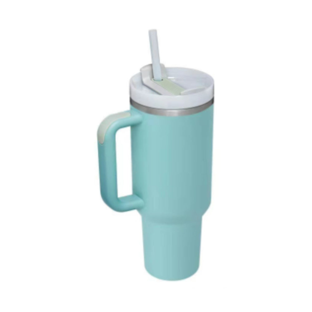 40 oz tumbler with insulated straw handle