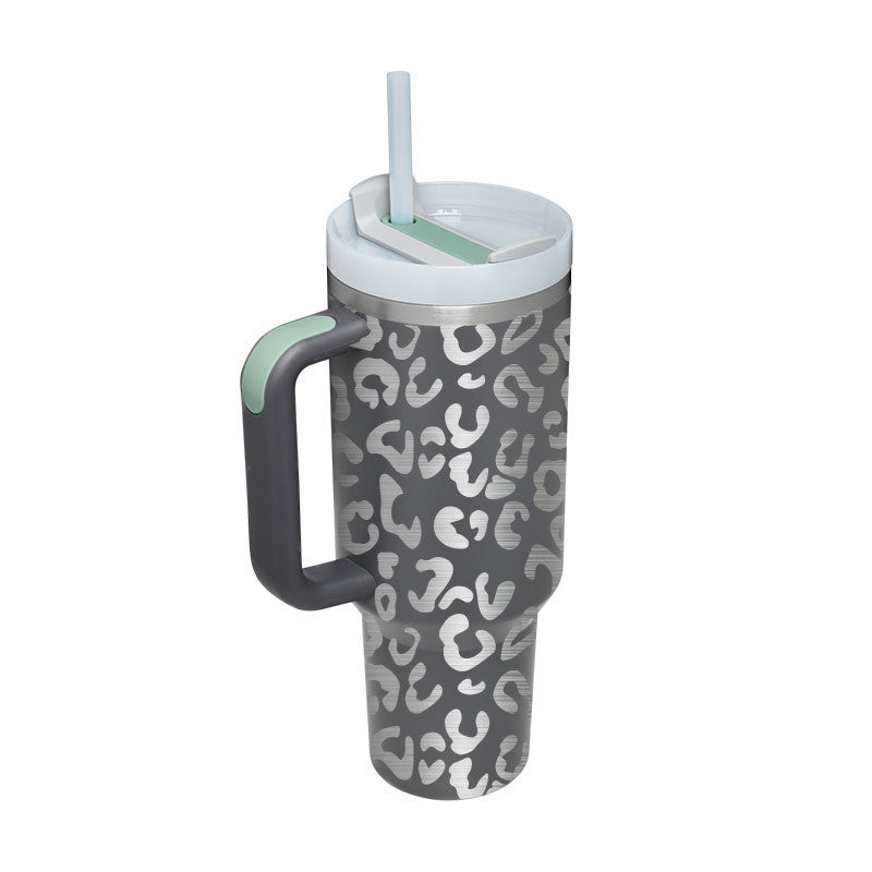 40 oz tumbler with insulated straw handle