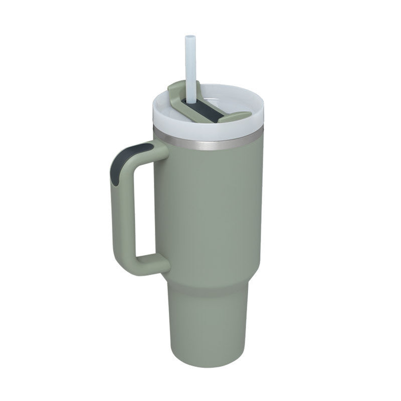 40 oz tumbler with insulated straw handle