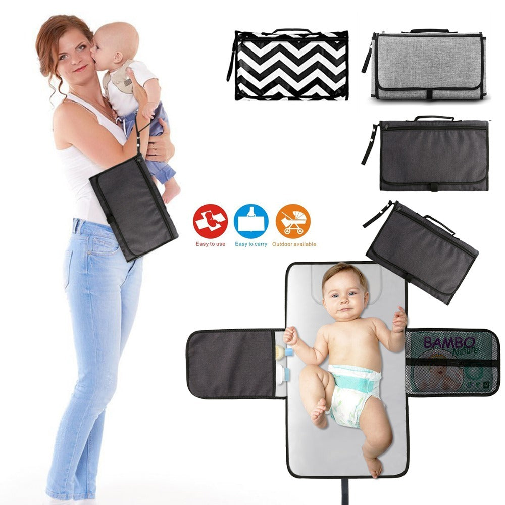 Portable Washable Foldable Compact Travel Diaper Changing Mat for Baby 