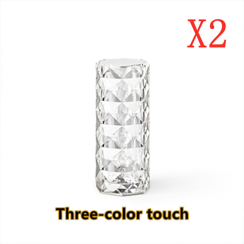 Table lamps bedroom touch dimming atmosphere diamond night light